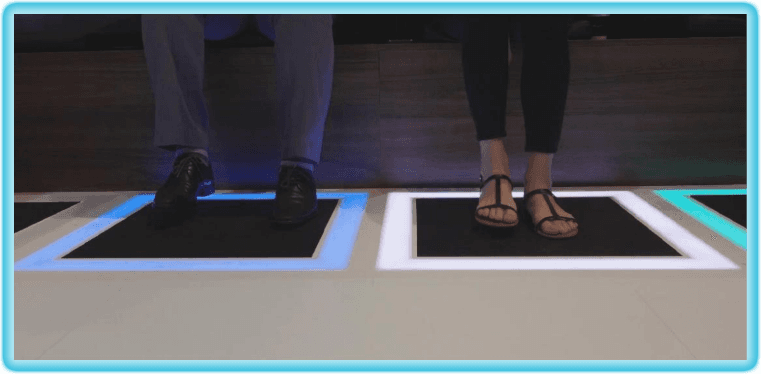 Interactive Pressure Tiles technology for events